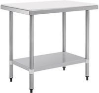 Rvs Snijtafel Met Hdpe Snijplank | 90cm | Vogue | CB911