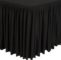 Combi tafelrok plissé | zwart | CD397