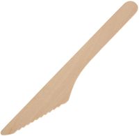 Houten bestek mes | 16cm | Plastico | CD902