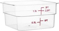 Polycarbonaat Voedseldoos | Vierkant | 1,5L | Vogue | CF020