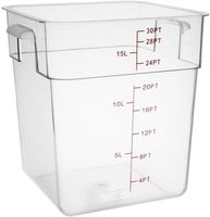 Polycarbonaat Voedseldoos | Vierkant | 15 liter | Vogue | CF025