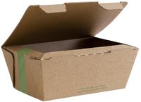 Vegware Composteerbare Ribkartonnen Bakjes Medium 60(H)x 150(B)x 110(D)mm (300 Stuks) - Vegware CF885