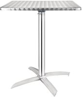 Bolero vierkante bistrotafel met kantelbaar RVS blad 60cm | CG838