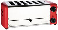 Rowlett Esprit Broodrooster 6 Sleuven Rood - 2 Reserve-Elementen En 2 Tostihouders - Rowlett CH188