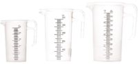Pro-Measure Polypropyleen Maatkannen Set - 250ml - 500ml & 1L - Pro-Measures CH439