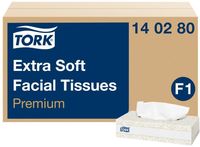 Tork Premium 100-Pak Gezichtsreinigingsdoekjes Extra Soft 2-Laags (30 Stuks) - Tork CH571
