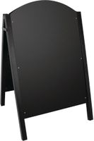 Olympia stoepbord met zwart metalen frame | CL009