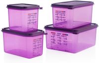 Araven | GN1/6 siliconen allergenen voedseldoos met deksel | 2,6 liter| CM786