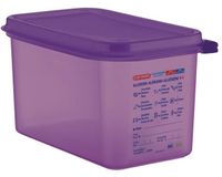 Araven | GN1/4 siliconen allergenen voedseldoos met deksel | 4,3 liter| CM787