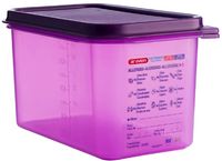 Araven | GN1/4 siliconen allergenen voedseldoos met deksel | 4,3 liter| CM787