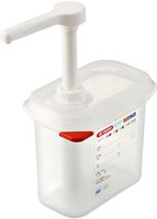 Araven sausdispenser GN 1/9 transparant 1,5ltr |  CR821