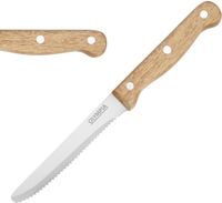 Olympia steakmessen met ronde punt | hout heft | 21.5cm | CS717