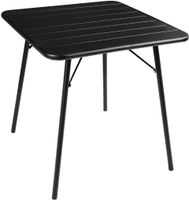 Bolero vierkante stalen tafel zwart 70cm | CS731