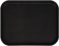 Cambro Camtread rechthoekig antislip glasvezel dienblad zwart 45,7cm | CT277