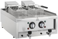 Buffalo 600 Serie Elektrische Friteuse met Dubbele Tank 2 X 8 Liter - CU477