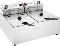 Buffalo Dubbele Elektrische Friteuse met Timer 2x5Ltr - CU624