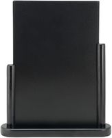 Securit Elegant Groot Tafelkrijtbord Hout Met Zwarte Lakafwerking - CU902