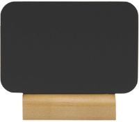 Securit Silhouette Rechthoekige Mini Krijtborden - Inclusief Krijtstift Houten Voet (doos 4) - CU906
