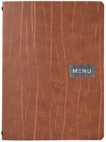 Securit Leder Serie Ruga Bonded Leather Menukaart A4 - CU926