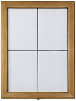 Securit Teak Wit LED Informatie 4xA4 Display (excl Paal En Voet) - CU938