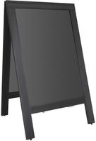 Olympia Stoepplank Zwart Houten Frame 700x1200mm - CU993