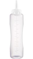 Araven transparante knijpfles 1ltr |  CW123