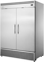 True 2/1 GN Dubbeldeurs Rechtopstaande Vriezer Tgn-2f-2s