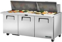 True Werktafel met Koelkast Tssu-72-30m-B-St-Hc - CX719