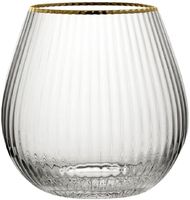 Utopia Hayworth Stemless Gin Glazen met Gouden Rand, 650 Ml (pak van 6) - CZ044