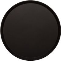 Cambro Treadlite rond antislip glasvezel dienblad zwart 35,5cm | DB003