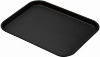 Cambro Treadlite rechthoekig antislip glasvezel dienblad zwart 45,7x35,5cm | DB005