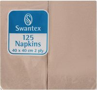 Kraft gevouwen dinerservetten composteerbaar 40cm (2000 stuks) | DB484