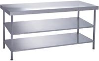 Parry Volledig Gelaste Roestvaststalen Middentafel 2 Onderplanken 1200x600 Mm - Parry DC611