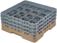 Cambro Camrack vaatwaskorf met 16 compartimenten max. glashoogte 17,4cm | DE783