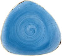 Churchill Stonecast Cornflower Blue Driehoekig Bord 31.1 cm Pak van 6 - DF768