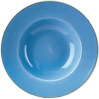 Churchill Stonecast Cornflower Blue Kom met Brede Rand Large 27.69 cm Pak van 12 - DF782