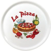 Saturnia porseleinen pizzaborden 31cm met "La Pizza"-decor | DJ957