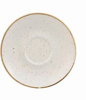Churchill Stonecast Barley White Cappuccino Schotel 15.6 cm Pak van 12 - DK533
