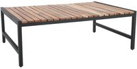 Bolero Lage Salontafel van Staal en Acacia 1200x800 Mm - DK903