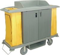 Jantex huishoudwagen met deuren 2x 93ltr zakken | DL012