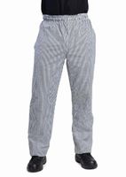 Whites Vegas unisex koksbroek zwart-wit geruit M | DL712-M