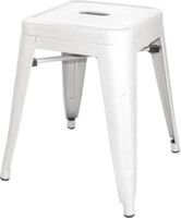 Bolero Bistro Stalen Lage Kruk Wit (4 Stuks) - DL869