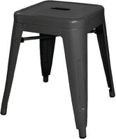 Bolero Stalen Lage Bistro Kruk Zwart (4 Stuks) - Bolero DL880