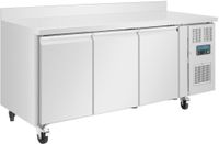 Werkbank met vriezer | 3 deurs | Achteropstand en wielen | 417 liter | -10°C/-20°C | Polar DL917