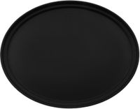Cambro Camtread ovaal antislip glasvezel dienblad zwart 68,5x56cm | DM783