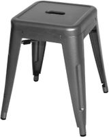 Bolero Lage Bistro Krukken Staalgrijs 4 Stuks - Bolero DM933