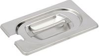 Gastro M RVS gastronorm deksel GN1/9 met lepeluitsparing |  DR492