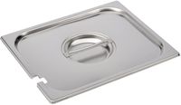Gastro M RVS gastronorm deksel GN1/2 met lepeluitsparing |  DR496