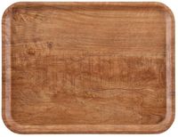 Cambro Madeira gelamineerd dienblad bruin olijf 43cm | DR584