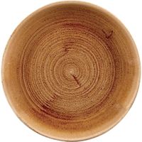 Churchill Stonecast Patina Vintage Copper Evolve Coupe Bord 16.5 cm Pak van 12 - DR663